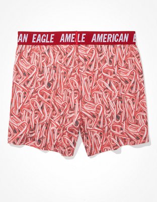 Мужские брюки American Eagle AEO Candy Canes Ultra Soft Boxer Short — фото 4