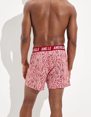 Мужские брюки American Eagle AEO Candy Canes Ultra Soft Boxer Short — фото 2