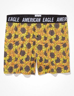 Мужские брюки American Eagle AEO Sunflowers Ultra Soft Boxer Short — фото 3