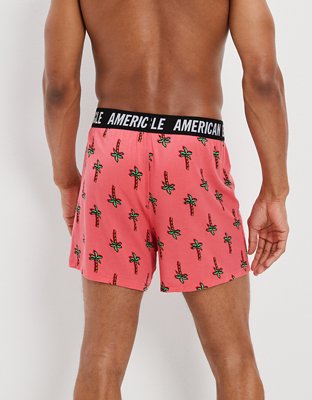 Мужские брюки American Eagle AEO Cartoon Palms Ultra Soft Boxer Short — фото 2