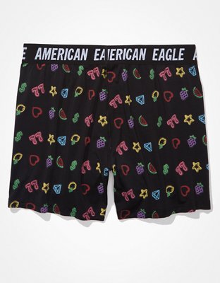 Мужские брюки American Eagle AEO Neon Slots Ultra Soft Boxer Short — фото 4