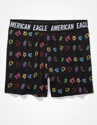 Мужские брюки American Eagle AEO Neon Slots Ultra Soft Boxer Short — фото 3