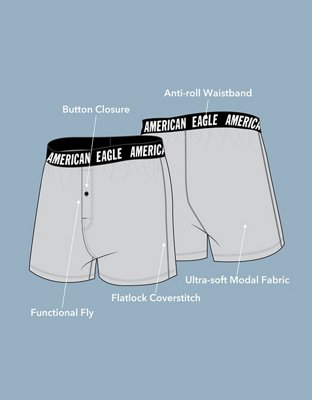 Мужские брюки American Eagle AEO Mushroom Ultra Soft Boxer Short — фото 2
