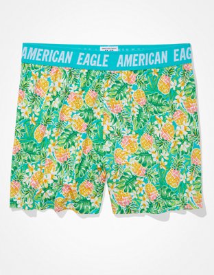 Мужские брюки American Eagle AEO Pineapple Ultra Soft Boxer Short — фото 3