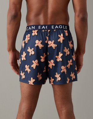 AEO Gingerbread Men Ultra Soft Pocket Boxer Short