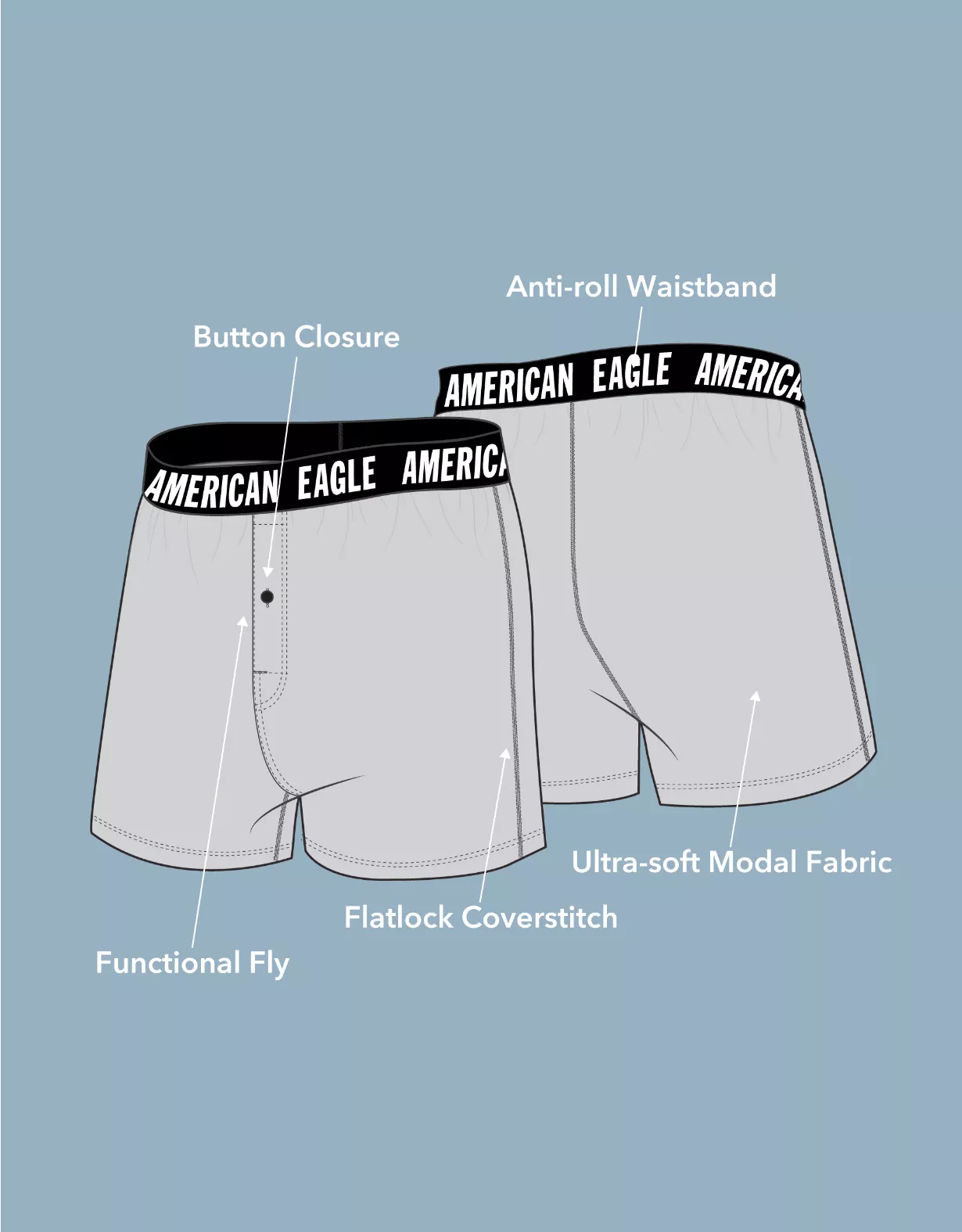 AEO Plaid Ultra Soft Boxer Short 3-Pack