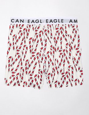 Мужские брюки American Eagle AEO Candy Canes Ultra Soft Pocket Boxer Short — фото 3