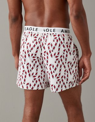 AEO Candy Canes Ultra Soft Pocket Boxer Short