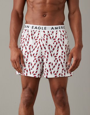 AEO Candy Canes Ultra Soft Pocket Boxer Short