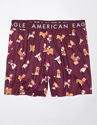 AEO Christmas Dogs Ultra Soft Pocket Boxer Short