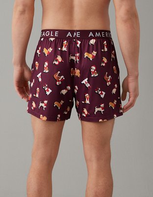AEO Christmas Dogs Ultra Soft Pocket Boxer Short