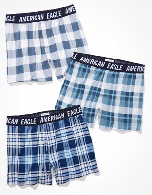 AEO Plaid Ultra Soft Boxer Short 3-Pack