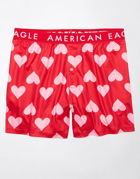 Мужские брюки American Eagle AEO Valentine Hearts Ultra Soft Pocket Boxer Short