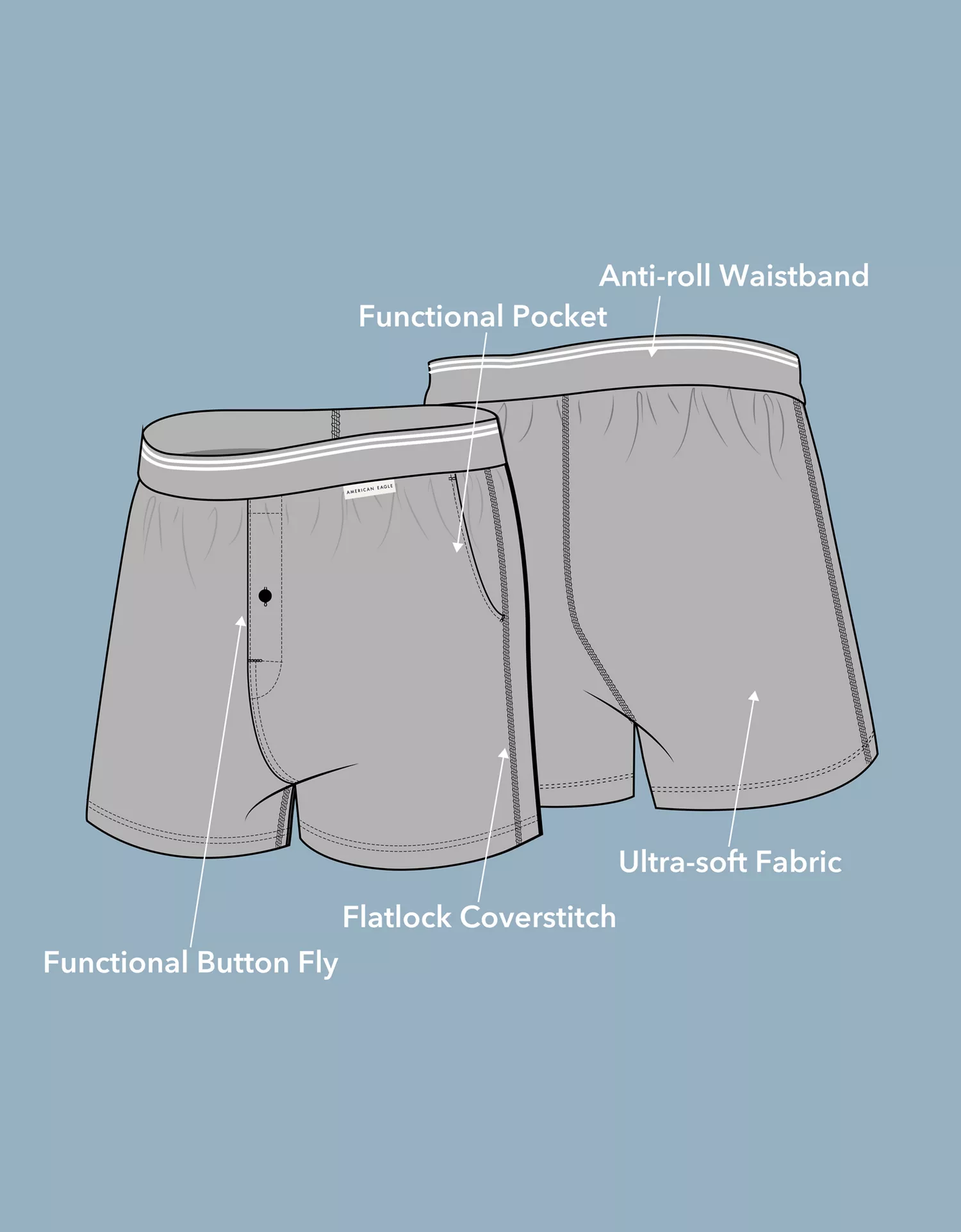 AEO Men's Ultra Soft Pocket Boxer Short - thumbnail 5