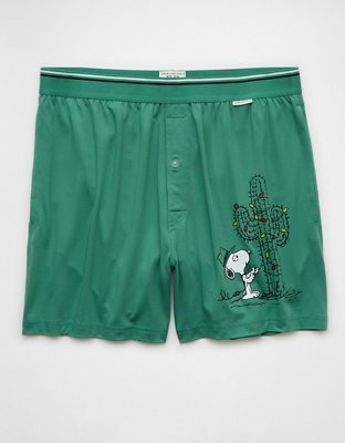 AEO Mens Snoopy Ultra Soft Pocket Boxer Short