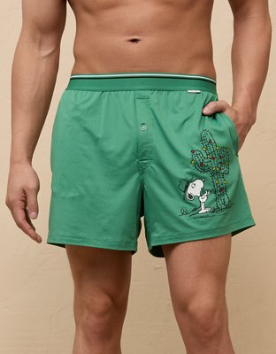 AEO Short Bóxer Ultra Suave de Snoopy con Bolsillo para Hombre