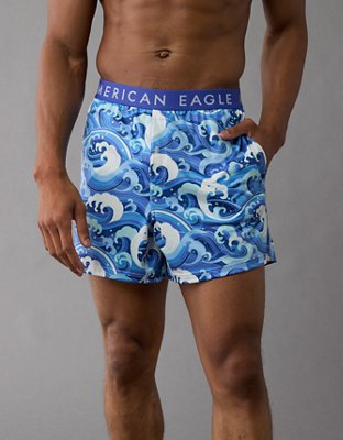 AEO Men's Waves Ultra Soft Pocket Boxer Short from American Eagle - $7.98