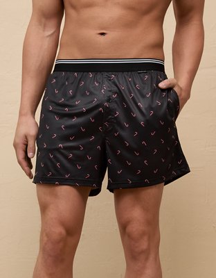 AEO Men's Mini Candy Canes Ultra Soft Pocket Boxer Short