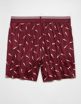 AEO Men's Santa Hats Ultra Soft Pocket Boxer Short