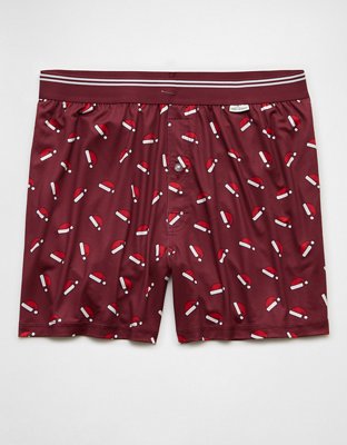 AEO Men's Santa Hats Ultra Soft Pocket Boxer Short