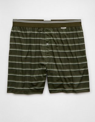 AEO Men's Striped Ultra Soft Pocket Boxer Short