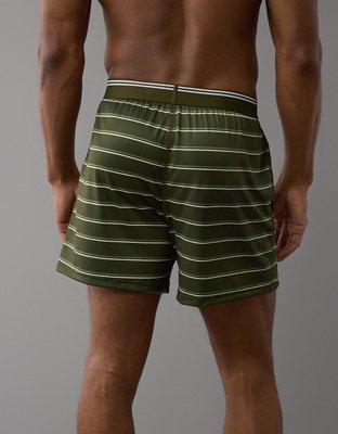 AEO Men's Striped Ultra Soft Pocket Boxer Short