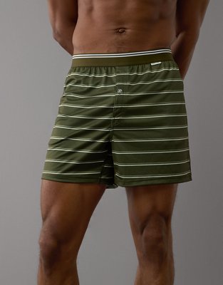 AEO Men's Striped Ultra Soft Pocket Boxer Short