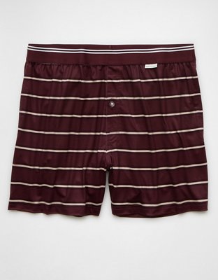 AEO Men's Striped Ultra Soft Pocket Boxer Short