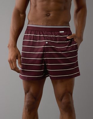 AEO Men's Striped Ultra Soft Pocket Boxer Short