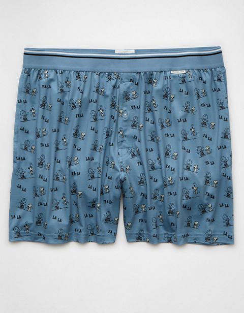 Мужские брюки American Eagle AEO Snoopy Christmas Ultra Soft Pocket Boxer Short