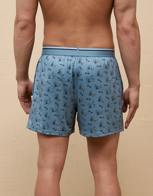 Boxer Homme Léger Anti-frottement - Imprimé Aquarelle, 95% Polyester 5% élasthanne, Confort Sport Et Quotidien - 3