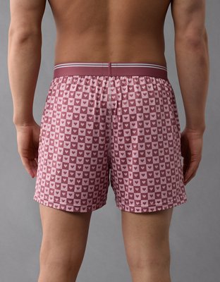 AEO Men's Valentine's Day Hearts Ultra Soft Pocket Boxer Short
