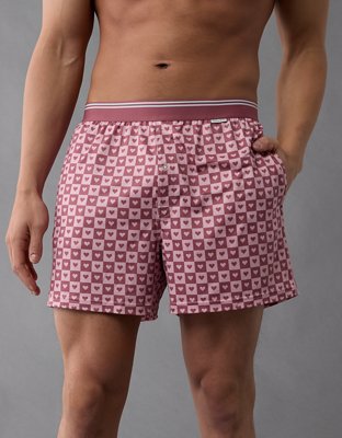 AEO Men's Valentine's Day Hearts Ultra Soft Pocket Boxer Short