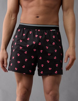 Face Underwear For Men O Men's Snoopy Hearts Valentine 6" Flex