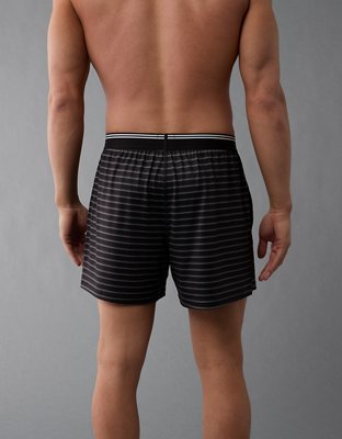 AEO Short Bóxer Rayado Ultra Suave con Bolsillo para hombre