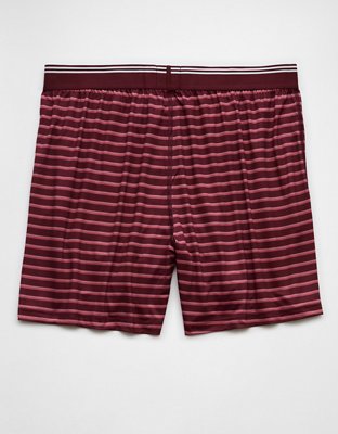 AEO Short Bóxer Rayado Ultra Suave con Bolsillo para hombre