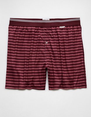 AEO Short Bóxer Rayado Ultra Suave con Bolsillo para hombre