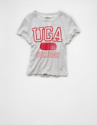 AE Georgia Bulldogs Graphic Cropped Baby Tee