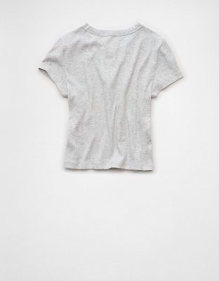 AE Wisconsin Badgers Graphic Cropped Baby Tee