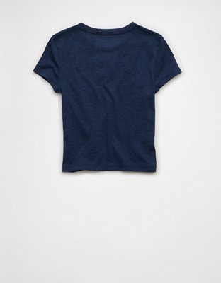 AE Michigan Wolverines Graphic Cropped Baby Tee