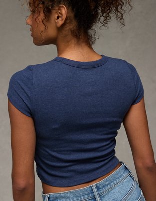 AE Michigan Wolverines Graphic Cropped Baby Tee