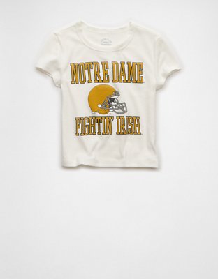 AE Notre Dame Fighting Irish Graphic Cropped Baby Tee