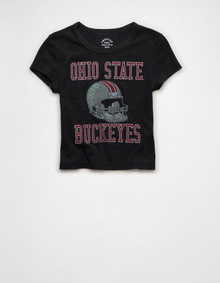 AE Ohio State Buckeyes Graphic Cropped Baby Tee