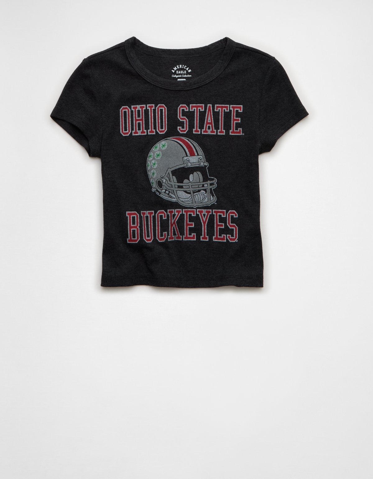 AE Ohio State Buckeyes Graphic Cropped Baby Tee - image 3