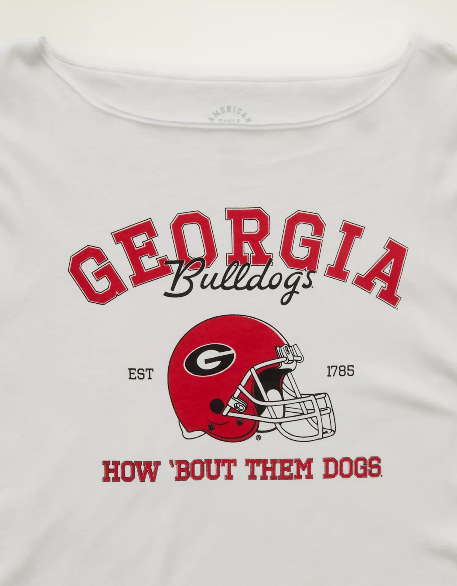 AE Georgia Bulldogs Off-the-Shoulder Graphic T-Shirt - thumbnail 5