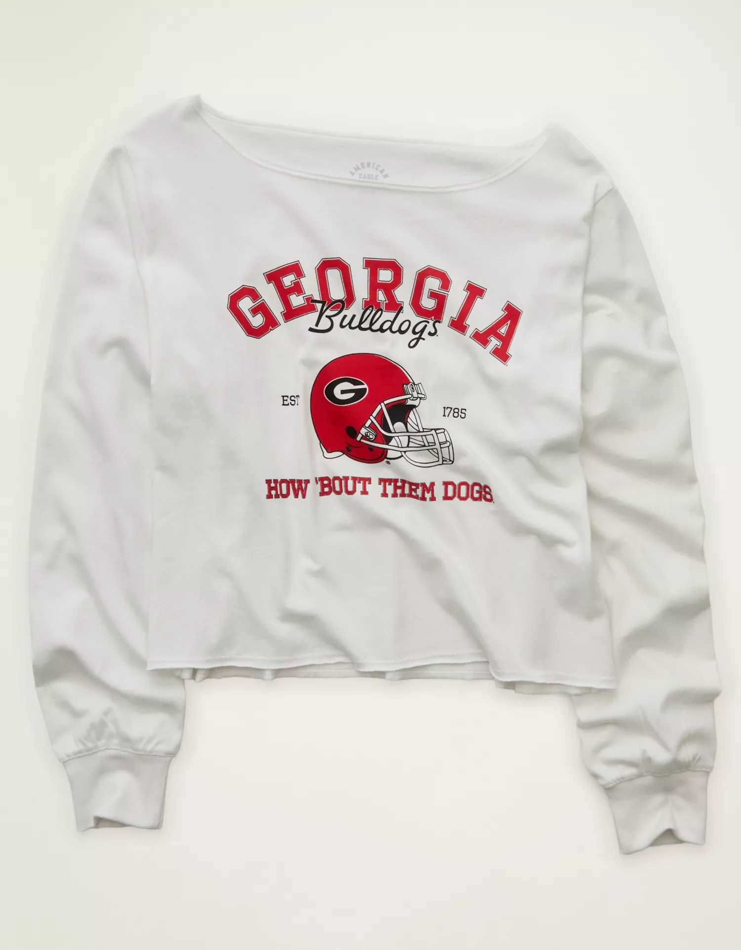 AE Georgia Bulldogs Off-the-Shoulder Graphic T-Shirt - thumbnail 3