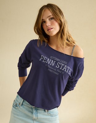 AE Penn State Off-the-Shoulder Graphic T-Shirt