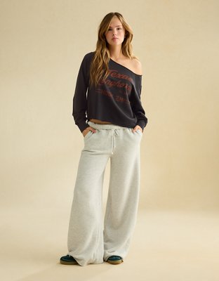 AE Texas Longhorns Off-the-Shoulder Graphic T-Shirt
