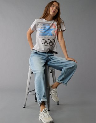 AE Cropped Olympics Graphic T-Shirt