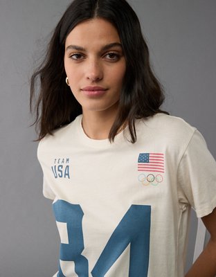 AE Cropped Olympics Graphic T-Shirt